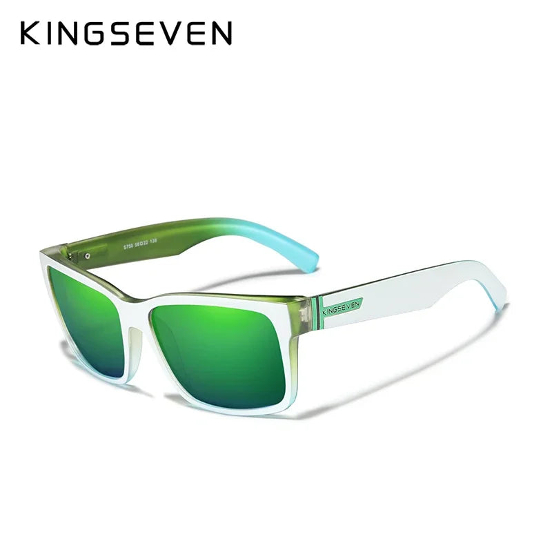 KINGSEVEN New Sports Polarized Men‘s Sunglasses Goggle UV400 Mirror Lens Male Glasses Outdoor Driving Accessories Eyewear