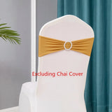 10pcs/lot Stretch Lycra Spandex Chair Covers Bands With Buckle Slider For Wedding Decorations Wholesale Chair Sashes Bow heart