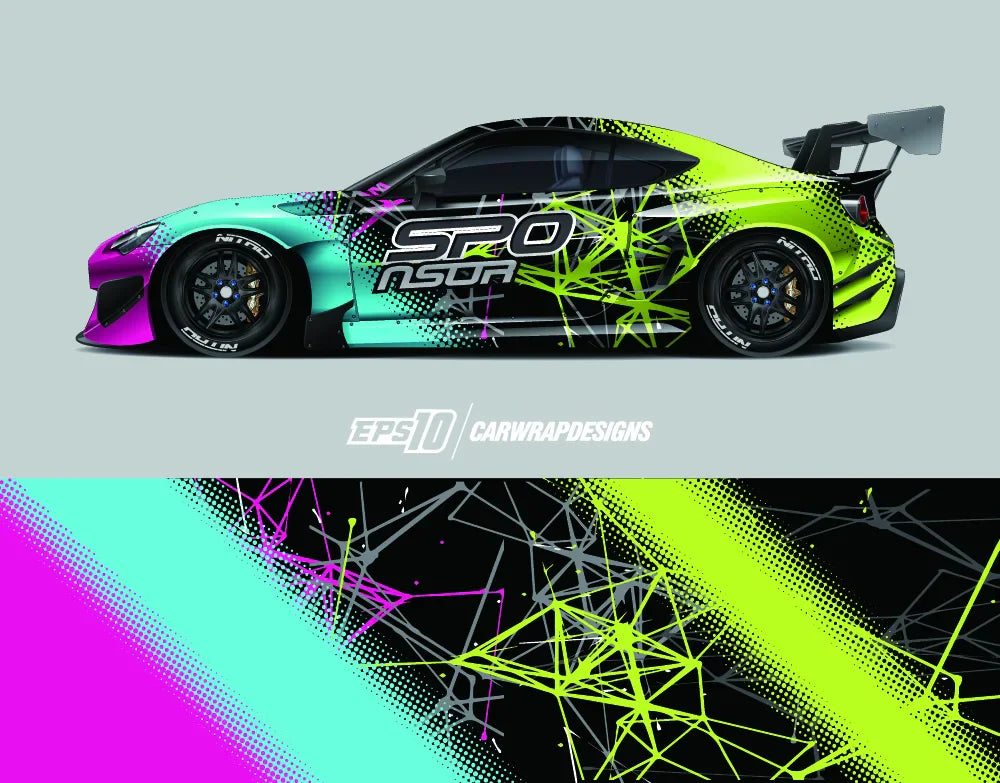 Light Stripe Car Car Full Wrap Sticker Decorative Car Decal Cut Body Racing Graphic Decal Vinyl Wrap Modern Design 300X58cm