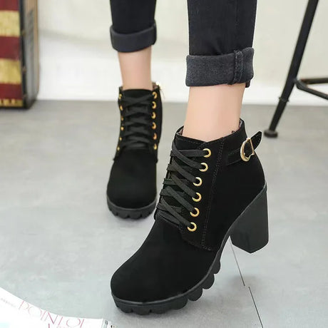 Winter Large Size Jazz Dance Boots High Heels Latin Salsa Tango Dance Shoes Rubber Sole Thick Heels Modern Dance Free Shipping