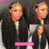 Wear And Go Deep Wave 4x4 5x5 HD Lace Closure Wig with Pre Plucked Hairline Pre Cut Curly Glueless Wigs Human Hair Ready to Wear