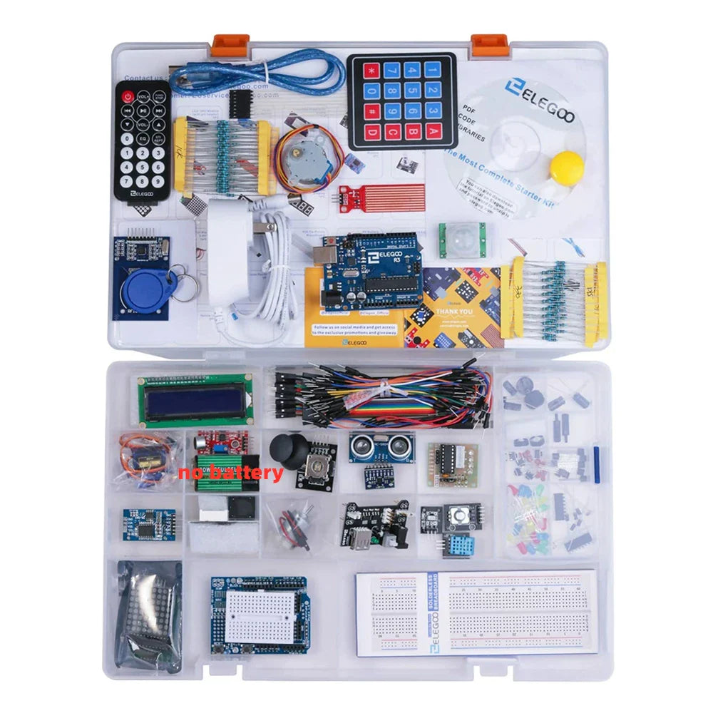 ELEGOO Arduino UNO R3 Project Most Complete Starter Kit with Tutorial Compatible with Arduino IDE (63 Items)