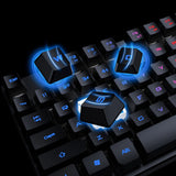 3-piece Set Gaming Keyboard Mouse Headphone Set Wired Backlight Game 104 Keys Keyboards 1600DPI Mice Headset Combos for PC Gamer