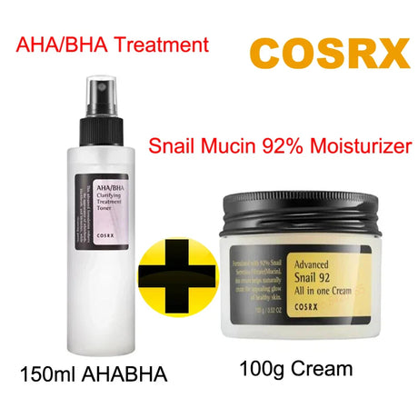 COSRX Series Snail Mucin Essence Cream Anti-Wrinkles Fade Fine Lines Moisturizing Toner AHA/BHA Anti-aging Skin Care Product