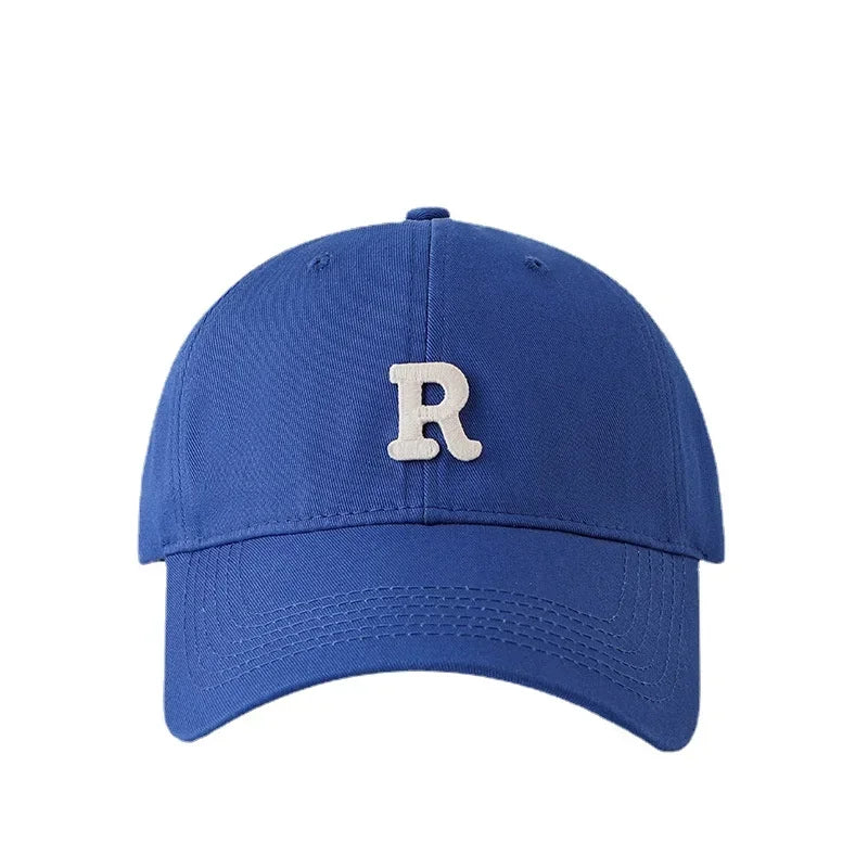 60-65cm 63-70cm Big Head Baseball Cap Men Women Soft Top Cotton Large Size Hat R Letter 2023 Fashion