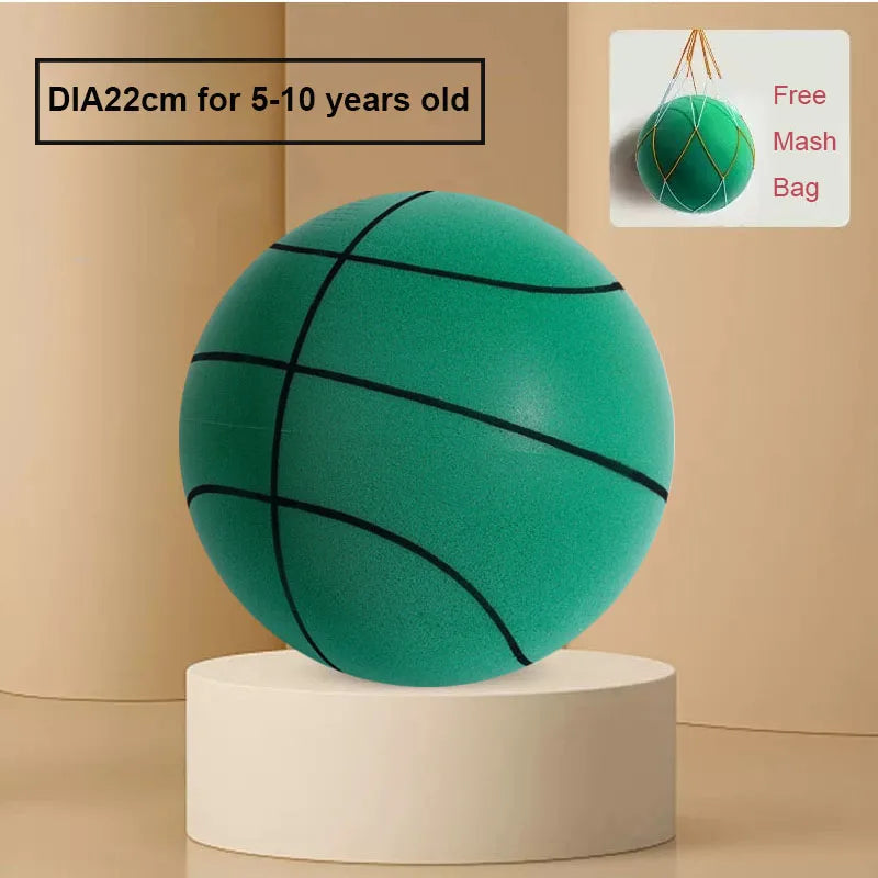 24CM Size 7 Bouning silent ball basketball mute ball basketball Football Full Foam Sports Toy Kids Adult Christmas Gift