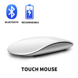 Bluetooth Wireless Mouse Arc Touch Magic Mice Ergonomic Ultra Thin Rechargeable Mouse Optical 1600 DPI Mause For Apple Macbook