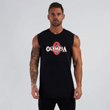 New Workout Running Training Mens Tank Top Gym Brand Casual Clothing Bodybuilding Fitness Singlets Fashion Sleeveless Undershirt