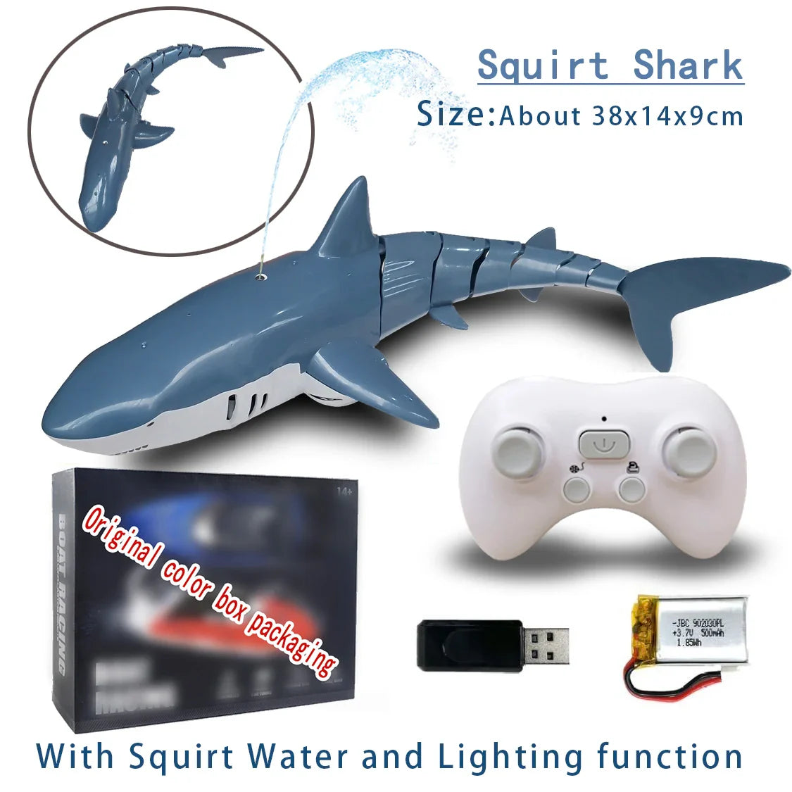 Rc Shark Robot Children Pool Beach Toy for Kids Boys Girl Fun Water Spray Simulation Whale Animals Submarine Remote Control Fish