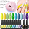 Mtssii  13/16Pcs Gel Nail Polish Set With 36W UV Lamp Dryer Manicure Kit Semi Permanent Soak Off Base Top Coat Nail Art UV Gel