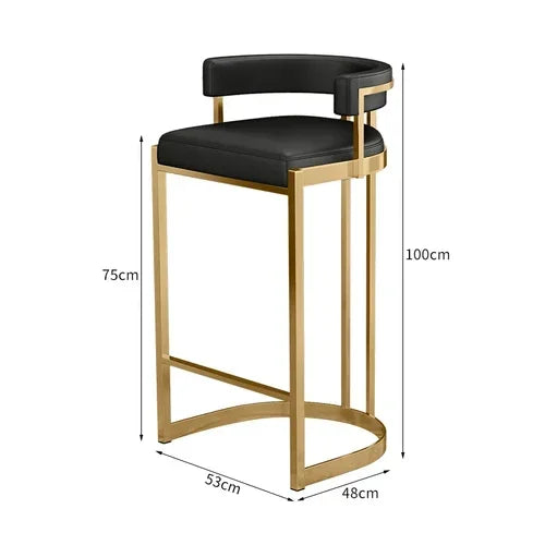 Garden Reception Counter Bar Stools Metal Designer High Computer Space Saving Bar Chair Comfortable Taburete Alto Home Furniture