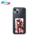 Smart NFC Phone Case For 13 14 15 Pro Max E ink Screen Phone Cover Family Couples Photos Memorable Fundas Anime Characters Cases