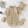 Baby Rompers Clothes Autumn Winter Knitted Newborn Boys Girls Solid Plain Jumpsuits Fashion Solid Plain Toddler Kids Unisex Wear