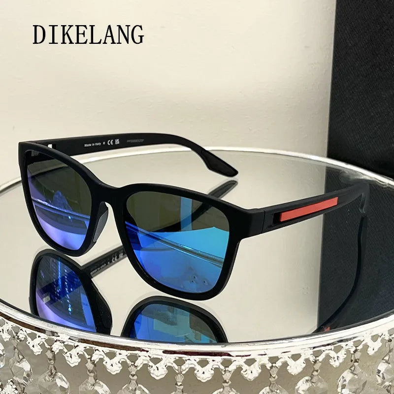 2024 Men Women Fashion Cycling Sun Glasses Travel Driving Fishing Male Eyewear UV400 Luxury Square Vintage Polarized Sunglasses