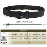 VATLTY New Tactical Outdoor Belt for Men and Women Aluminum Alloy Buckle Quick Release Military Belt Casual Belt Jeans Waistband