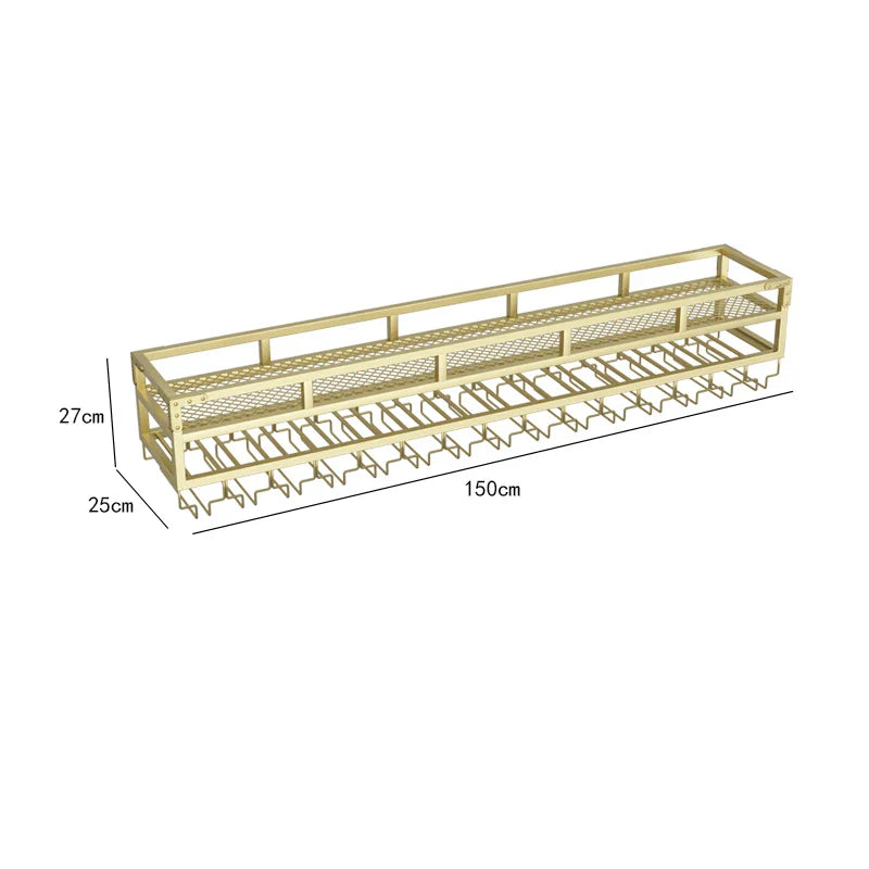 Bar Metal Wine Rack Display Wall Mounted Club Drink Cellar Wine Cabinets Commercial Restaurant Adega Barzinho Kitchen Furniture