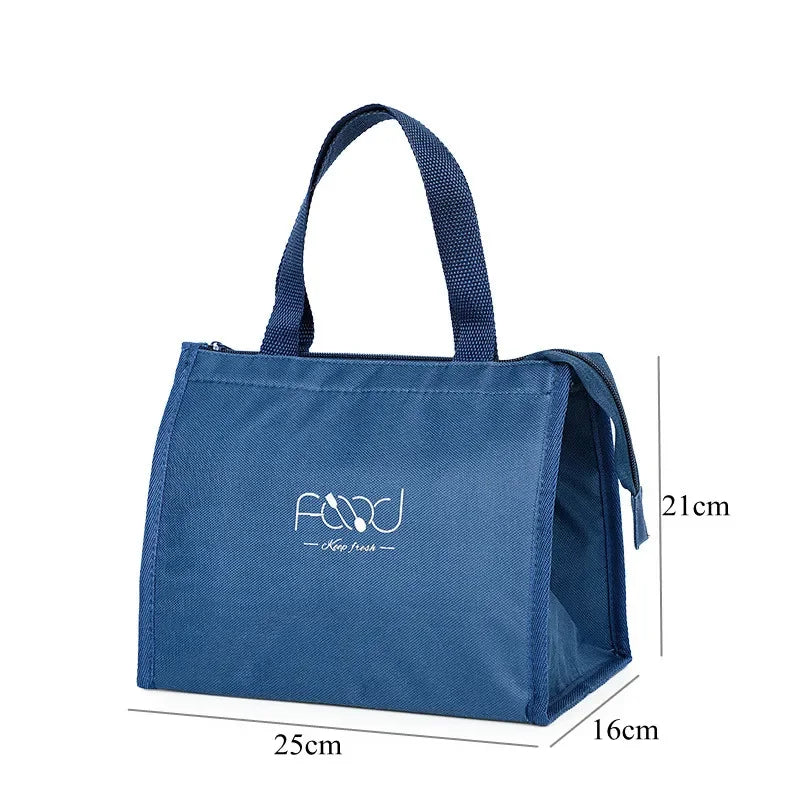 High-Capacity Portable Insulated Lunch Bag Women Kid Picnic Work Travel Food Thermal Storage Container Bento Box Cooler Tote Bag