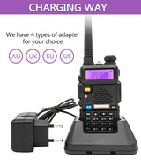 Baofeng UV-5R 8W True High Power 8/5W Powerful Walkie Talkie Long Range 16km Dual Band Two Way Radio CB Portable UV5R Hunting