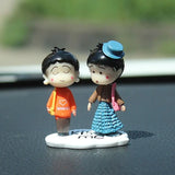 Car Decoration Cartoon Cute Couples Action Figure Figurines Balloon Ornament Auto Interior Dashboard Accessories for Girls Gifts