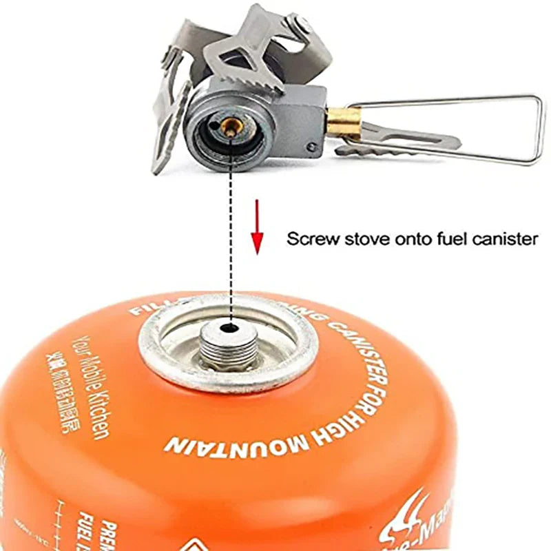 25g Lightweight Mini Gas Cooker Burner BRS Outdoor Portable Solo Titanium Camping Gas Stove Camping Hiking Gas Burner brs-3000t