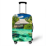 New Holiday style Print Luggage Cover for Travel Suitcase Protector Fits 18 ~32 Inch Zipper Elastic Suitcase cover