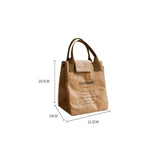 Lunch Bag Dupont Paper Lunch Box Tote Bag Insulation Refrigerated Portable Waterproof Storage Bag School Outdoor Picnic