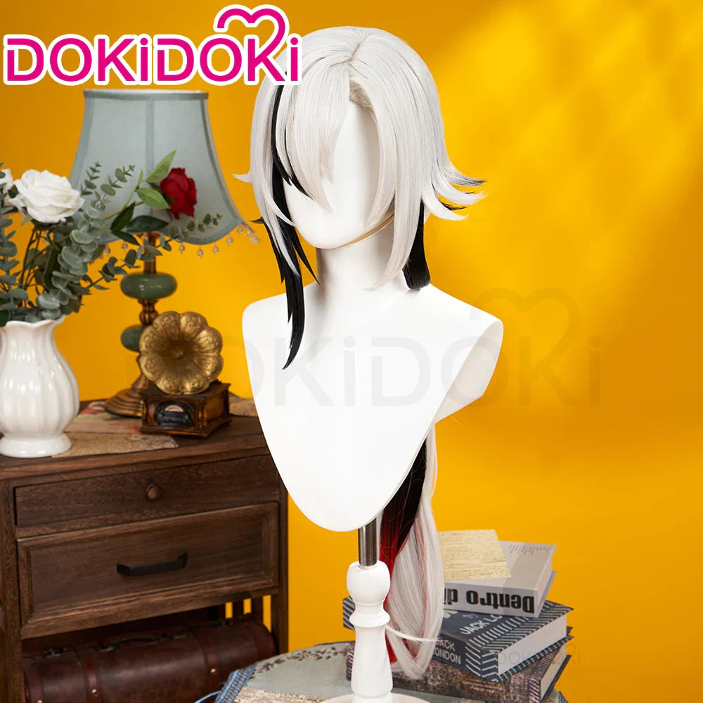 IN STOCK Arlecchino Wig Game Genshin Impact Fatui Harbinger Cosplay Wig DokiDoki Fontaine Halloween Arlecchino Gradient Wig