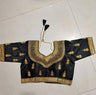 Traditional Gold Thread Embroidery Pakistan India Sari Top Women's Shirt Summer