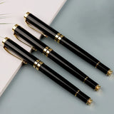 Customize Gold Color Text Gel Pens Engraving Metal Pretty School Student Supplies Office Accessories Writing Stationery 2024