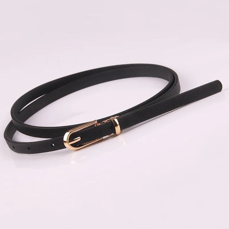 2023 Women Belts New PU Leather Simple Metal Buckle Belt Girls Dress Jean Pants Waistband Belts for Lady Luxury Designer Brand