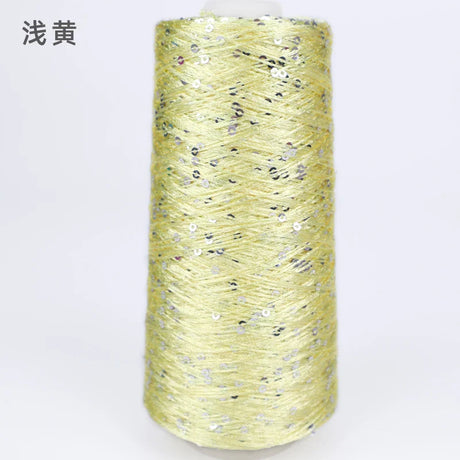 500G Glitter FancyYarn Sequin  Hand Crochet Thread Knitting Clothes Needleworkyarn With Sequins Knitting Yarn Needlework Sequins