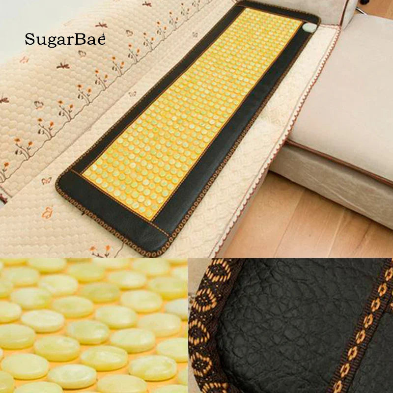 Best Selling In Thailand Sofa Jade Cushion Heating Massage Health Seat Tourmaline Mat Size 50*150CM