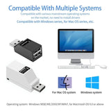 3 Ports High Speed USB 3.0 HUB Adapter Extender Splitter For PC Laptop MacBook Phone High Speed Data Transfer USB Splitter