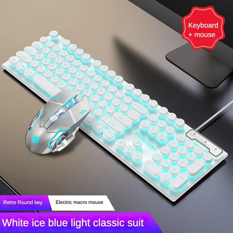 Cool Backlit Floating Button Design 104 Keys Waterproof And Dustproof Ergonomic Gamer Mouse And Keyboard And Headset Kit