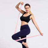 Yoga physiotherapy elastic band gym resistance band sports stretching trainingrope Pilates stretching film fitness Body Building