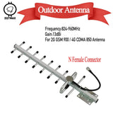 ZQTMAX 824-960MHz 13dBi Yagi antenna for cdma gsm signal booster 850 900 2g 4g LTE cell phone Cellular Amplifier Communication