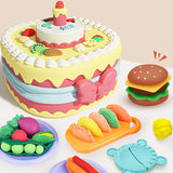 DIY Plasticine for Children Modeling Polymer Clay Baking Sets Mat Candy Cake Kitchen Pretend Play Toy Girl Kid Birthday Gift