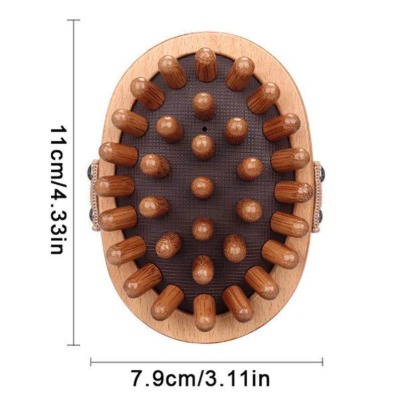 1pc Wood Air Cushion Body Meridian Massage Health Care Comb Brush Hairbrush Comb Scalp Hair Care Healthy Bamboo Comb