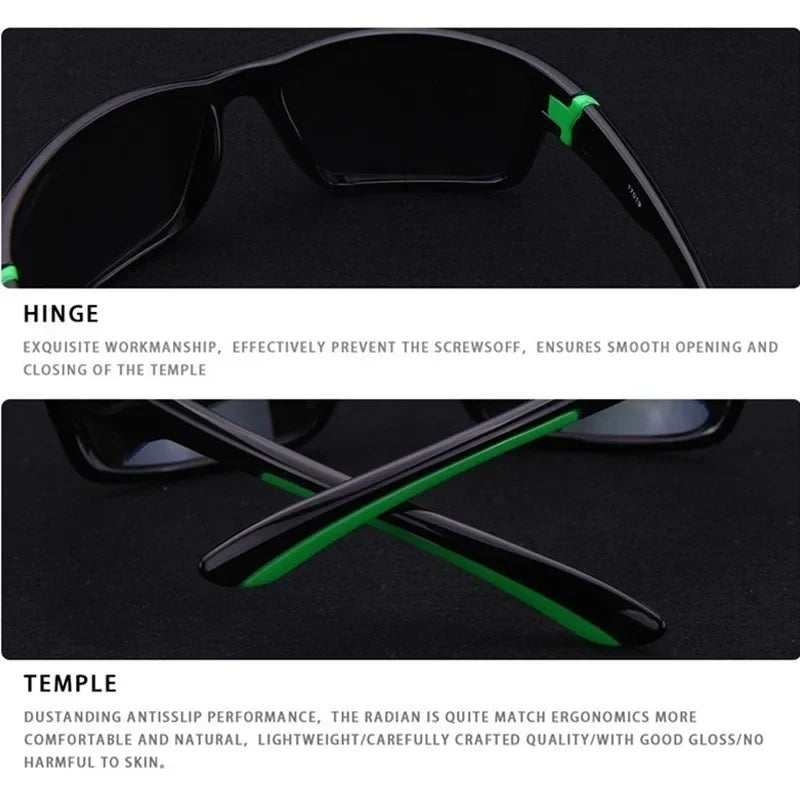 UV400 Eyewear Trendy Polarized Eyeglasses Outdoor Sports Driving Male Female Sunglasses Protective Googles Lenes Sun Glasses