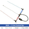 9KM 55cm 3 Line Kite Control Bar With Wrist Leash Safety System Nylon Webbing for Power Traction Kite Flying Tool Accessories