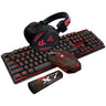 4Pcs/Set K59 Mechanical Wired USB Keyboard Illuminated Gaming Mice Mouse Pad Mat Headphone for Home Desktop Computer Kit