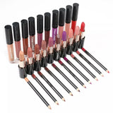 Private Label Matte Liquid Lipstick Lip Liner Pencil Makeup Waterproof Lip Kits