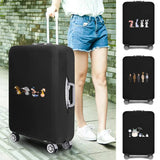 Luggage Protective Cover Elastic Dust Cover Cartoon Printed for 18-28 Inch Bag Suitcase Covers Trolley Cover Travel Accessories