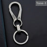 High-End Titanium Keychain Luxury Men Car Key Chain Key Ring Ultra Lightweight EDC Carabiner Holder The Best Gift For Men