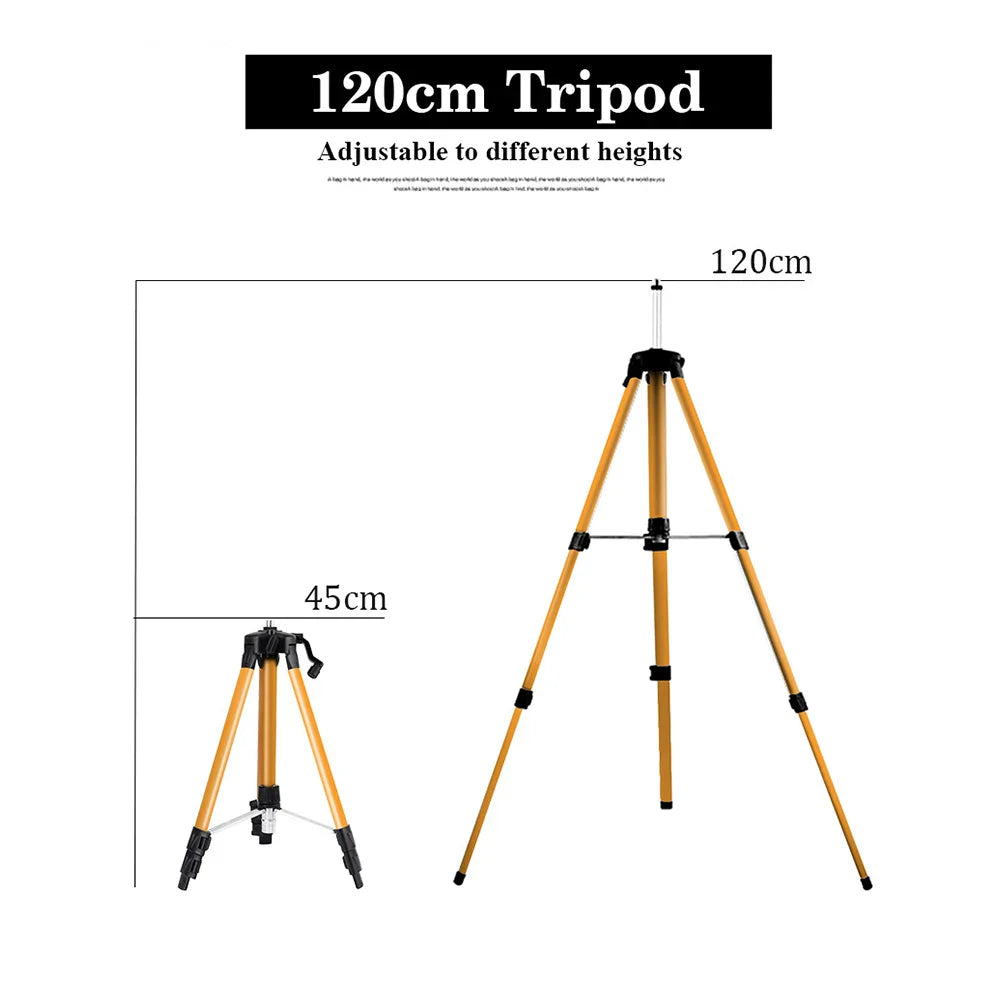 tripod/Professional Level Green Light Building Tool Level Lines 4d Self-leveling Cross Horizontal  16 Laser Levels Laser