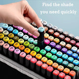 168 Color Marker Pen Set Manga Double-Headed Comic Highlighter Art Painting Drawing Sketch Graffiti Watercolor Stationery