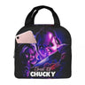 He Wants You For A Best Friend Chucky Lunch Bags Horror Portable Insulated Cooler Child's Play Thermal Picnic Work Lunch Box