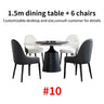 24 Dining Room Table Set Luxury Kitchen Furniture Modern Minimalist Dining Table With 6 Seats Customize Desktop Table And Chairs