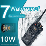 10W Walkie Talkie UHF Radio Handheld Walkie-Talkie Two-way Radio Communicator Woki Toki Scanner Intercom Long Range Antenna KSUN