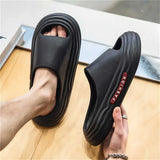 Number 37 Round Nose Flat Sandal Men Sandles Shoes Rubber Slippers Husband Sneakers Sports Shows Festival Branded Gym Maker